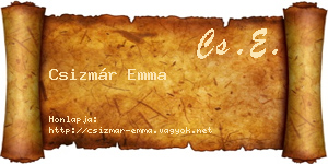Csizmár Emma névjegykártya